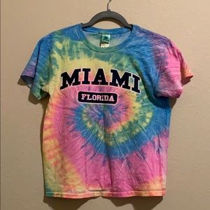 Miami tie-dye t-shirt